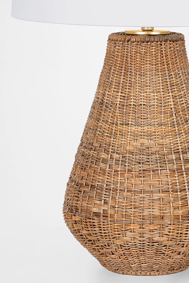 Hampton Vintage Handwoven Basket Table Lamp