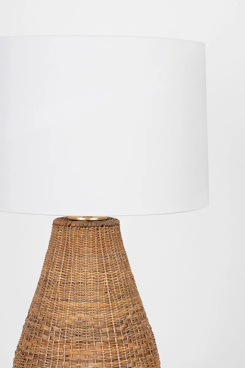 Hampton Vintage Handwoven Basket Table Lamp