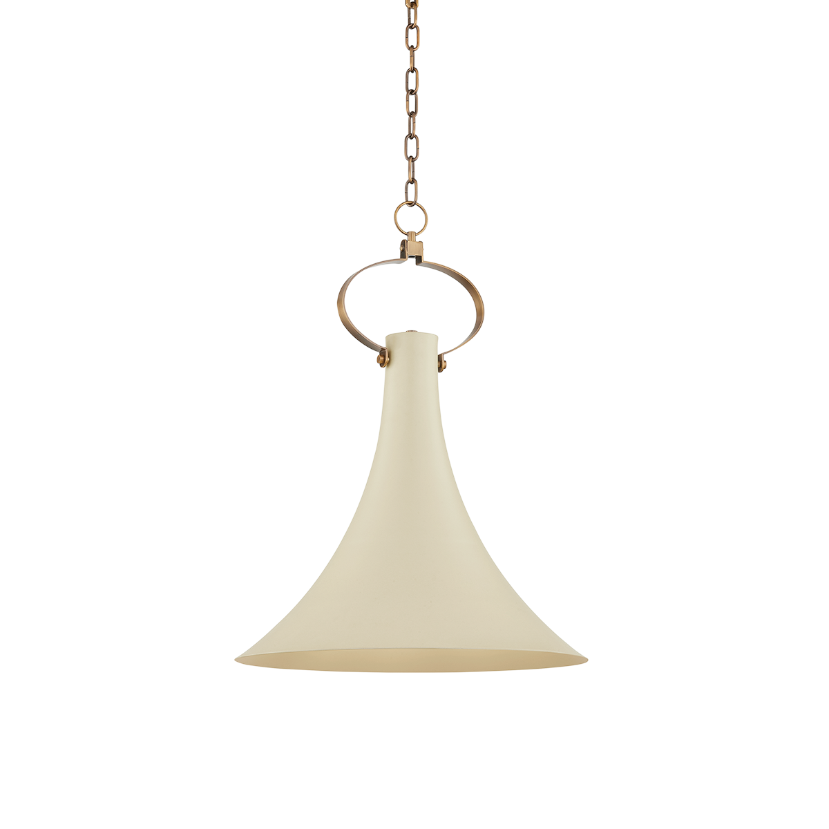 Belle Sand Curved Pendant Small