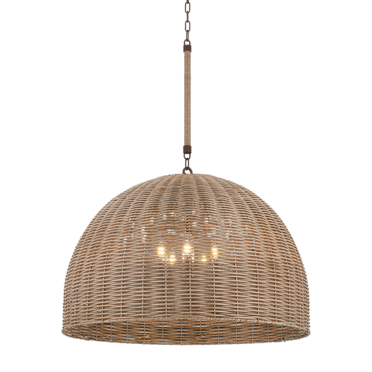 Outdoor Brooksie Rattan Coastal Pendant