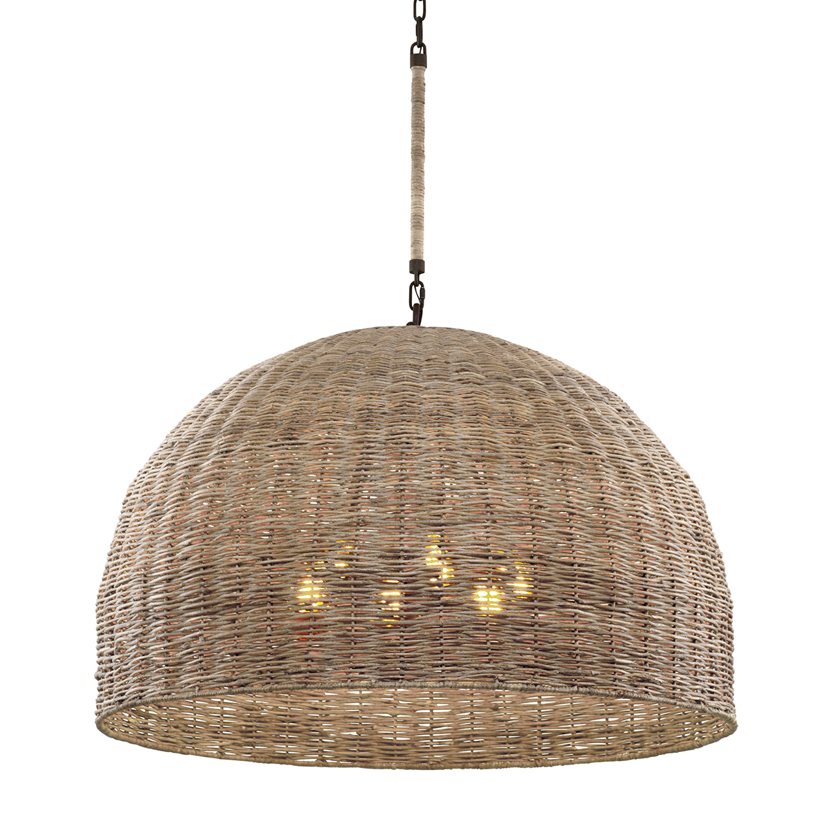 Brooksie Rattan Coastal Pendant Large