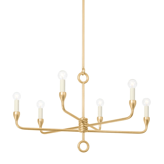 Pivot Linear Vintage Gold Chandelier Large