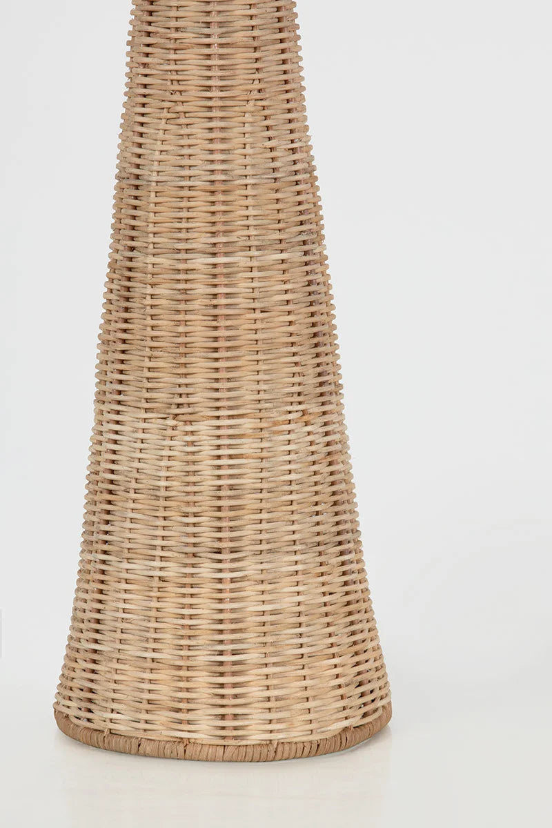 A Fig House Rattan Wicker Table Lamp