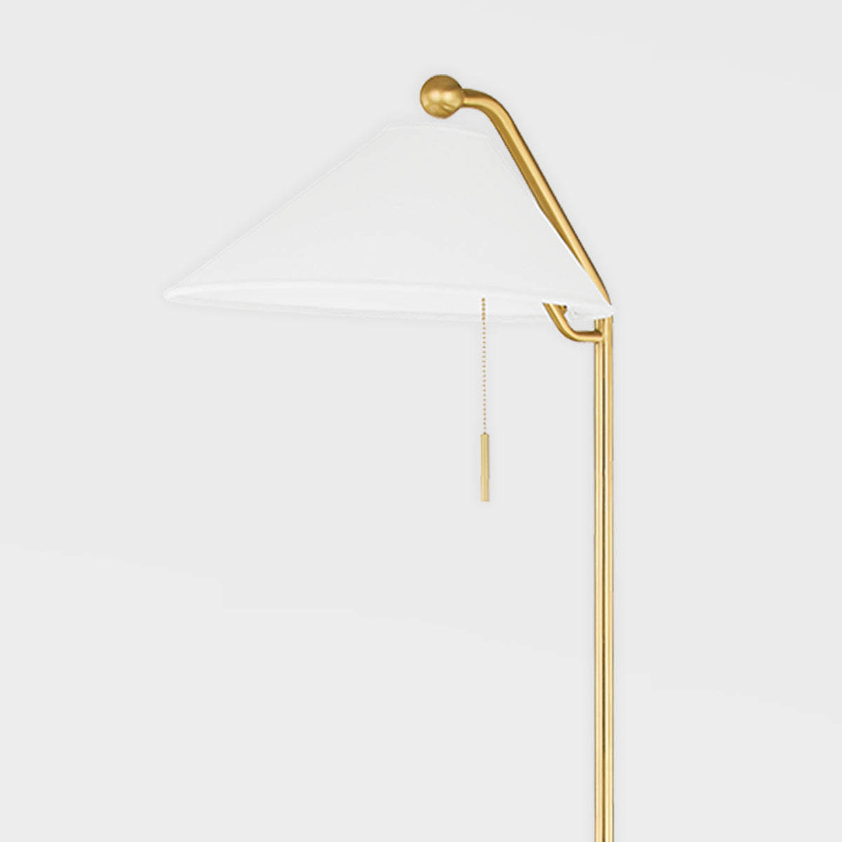 Lynnie Shell Shaped Brass Floor Lamp