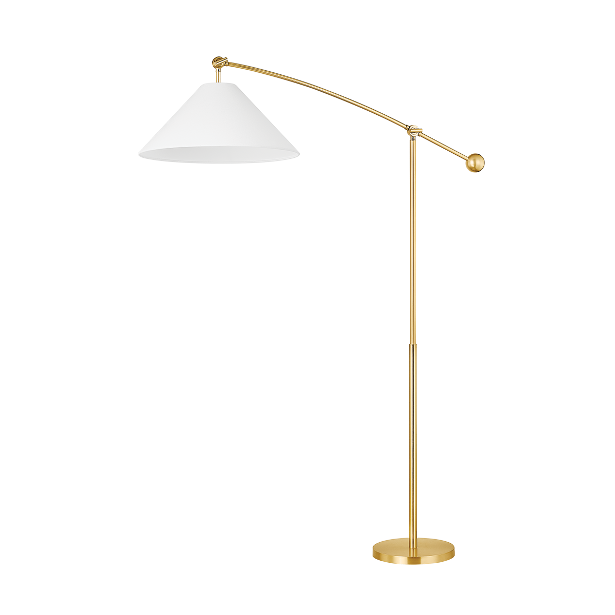 Byrd Brass Floor Lamp