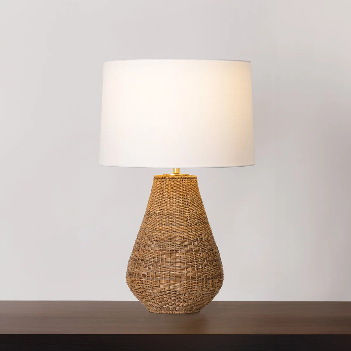 Hampton Vintage Handwoven Basket Table Lamp