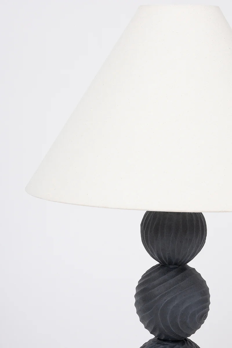 Sweet Stack Black Iron Table Lamp