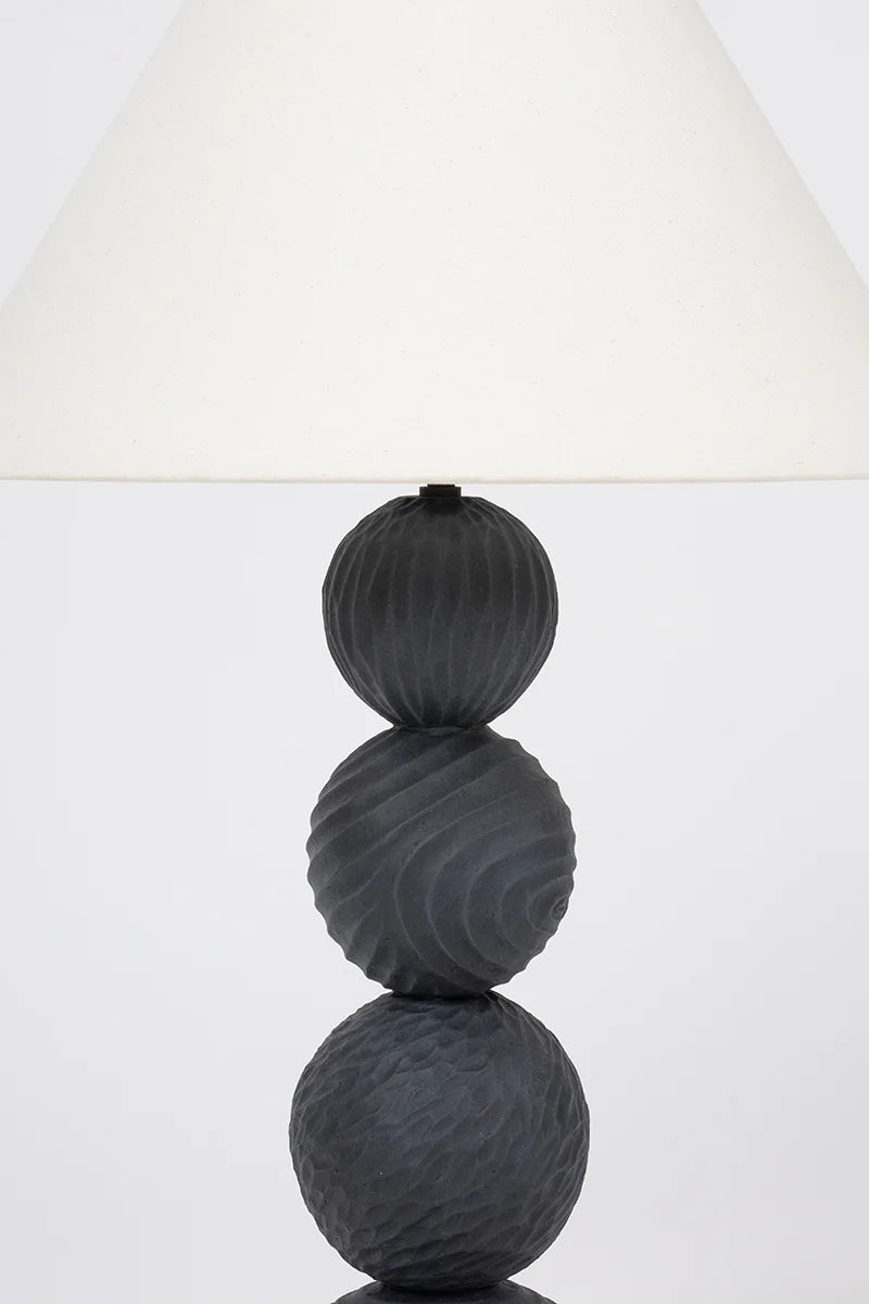 Sweet Stack Black Iron Table Lamp