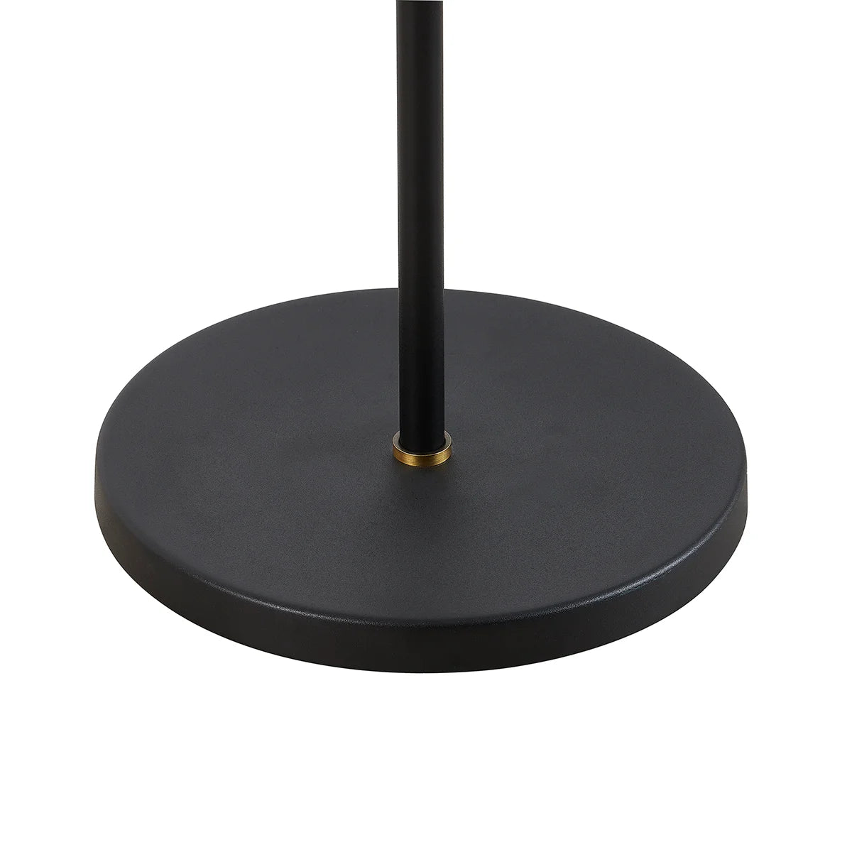 Beatrice Drum Shade Black and Brass Floor Lamp