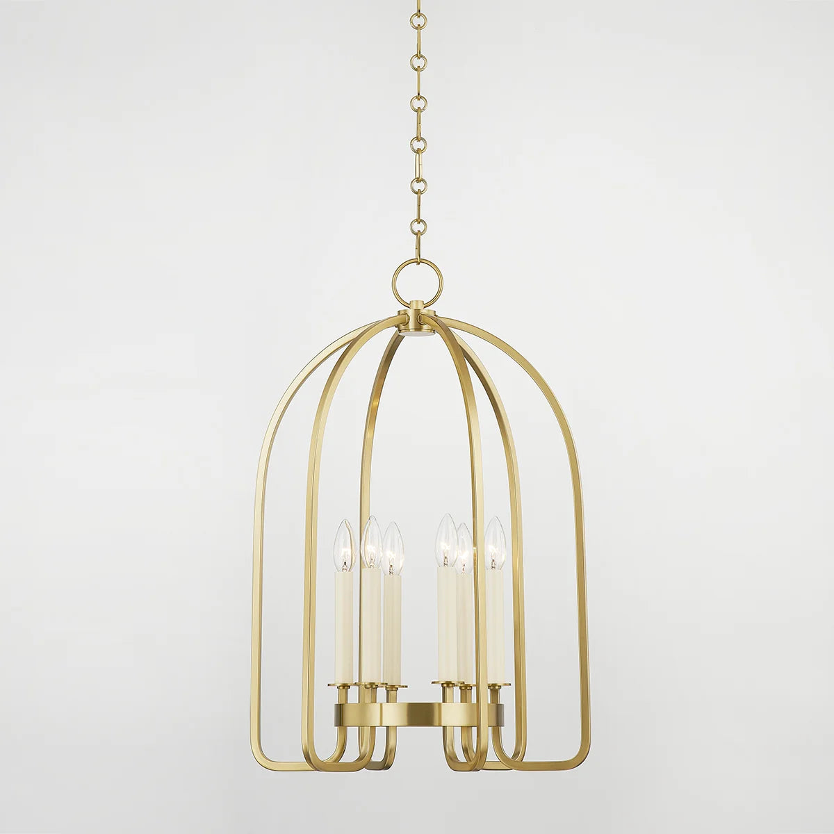 Avila Aged Brass Lantern Pendant Large