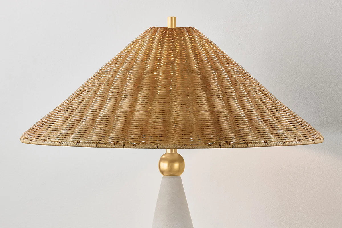 Annie Wicker Rattan Table Lamp