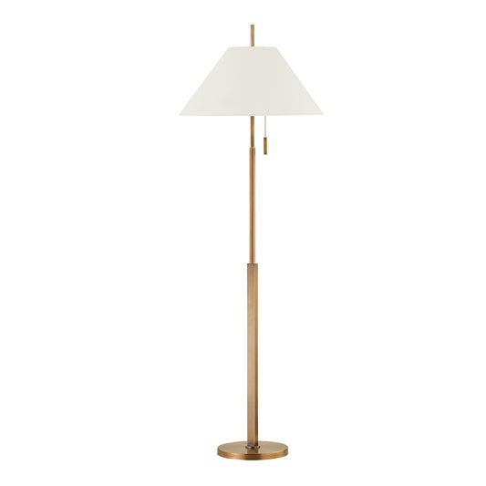 Chic Shade Brass Floor Lamp