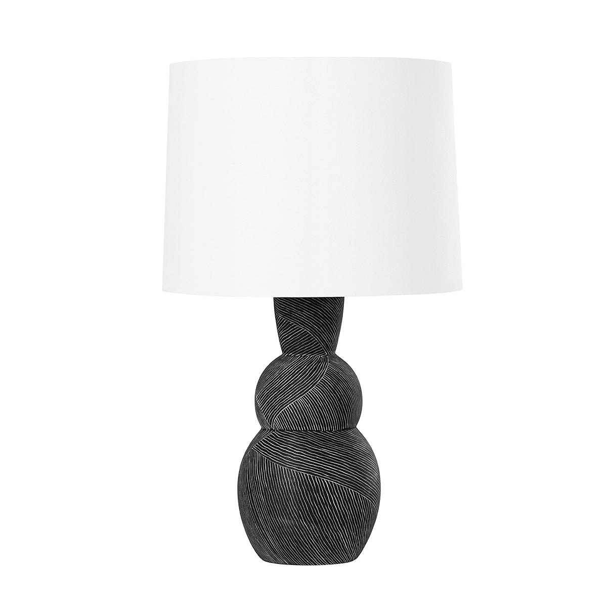 Brooks Black Textured Table Lamp