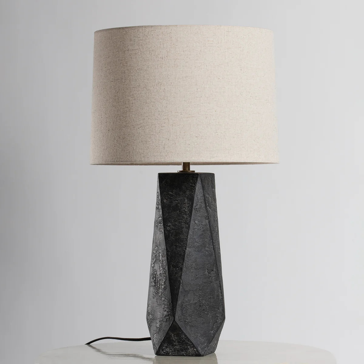 Laguna Black Stone Table Lamp