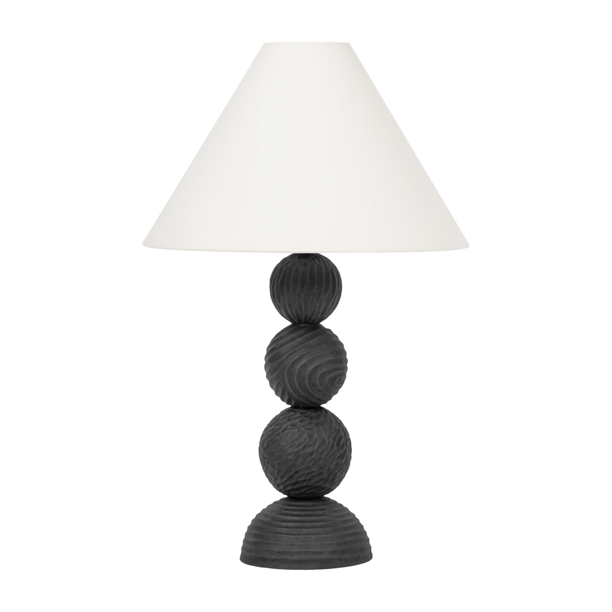 Sweet Stack Black Iron Table Lamp