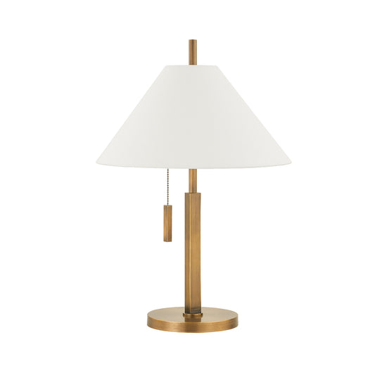 Chic Shade Brass Table Lamp