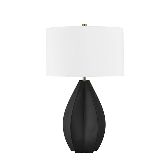 Lily Black Ceramic Table Lamp