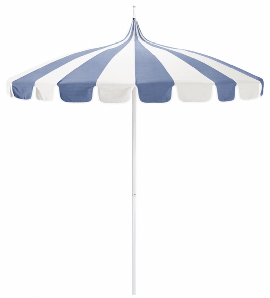 Vintage Pagoda Air Blue Sunbrella Patio Umbrella 8.5 ft.