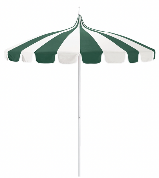 Vintage Pagoda Green Sunbrella Patio Umbrella 8.5 ft.