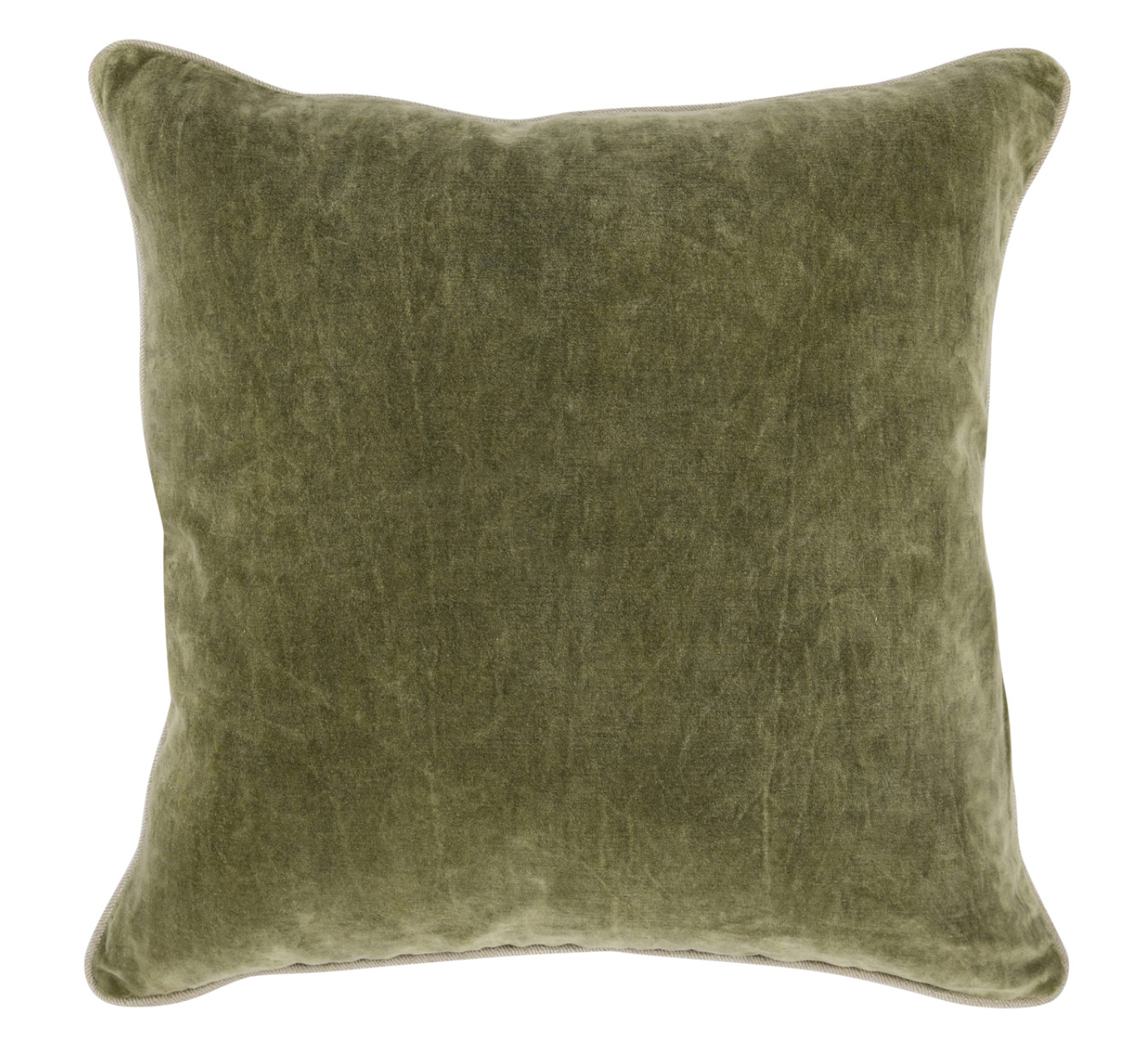 Moss Velvet Green Pillow - Set of Two