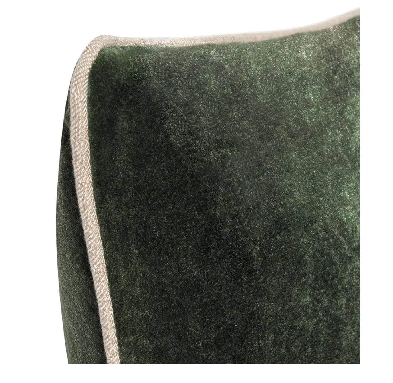 Dark Green Velvet Pillow - Set of Two