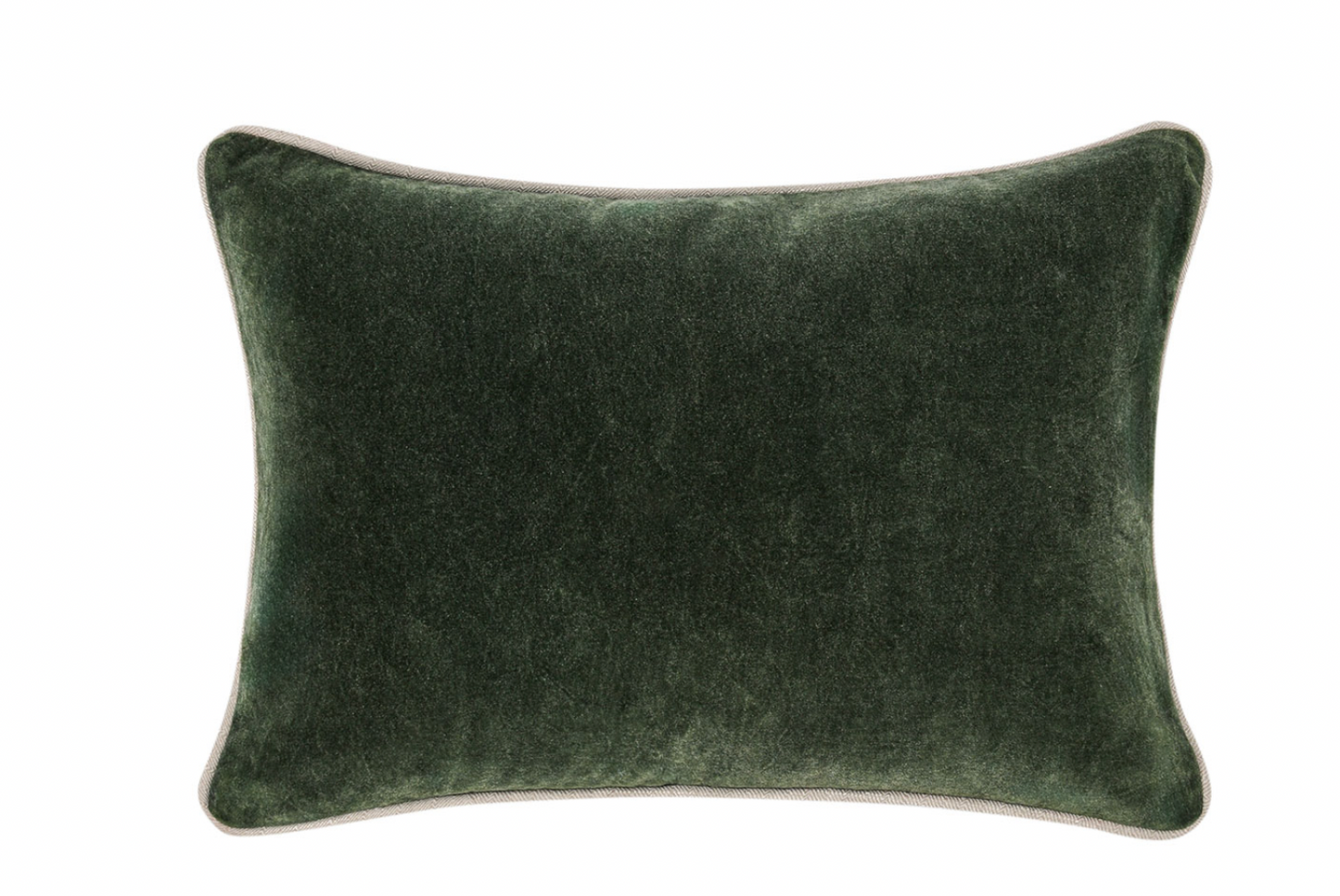 Dark Green Velvet Pillow - Set of Two