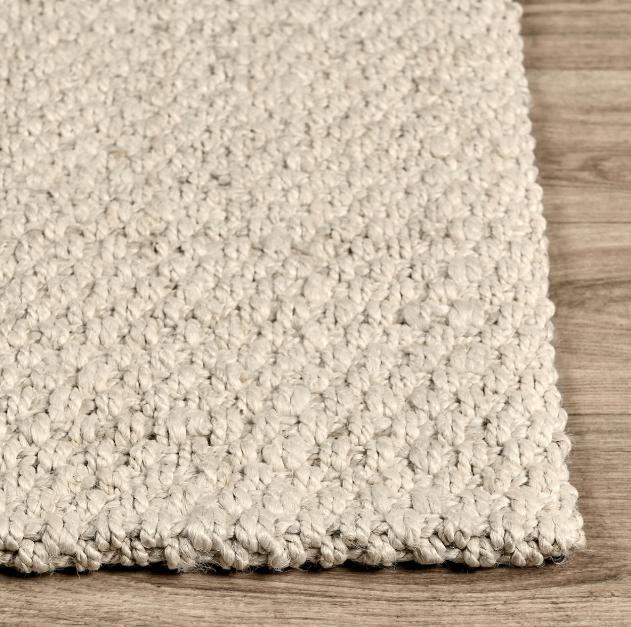 Ivory Jute Handwoven Rug