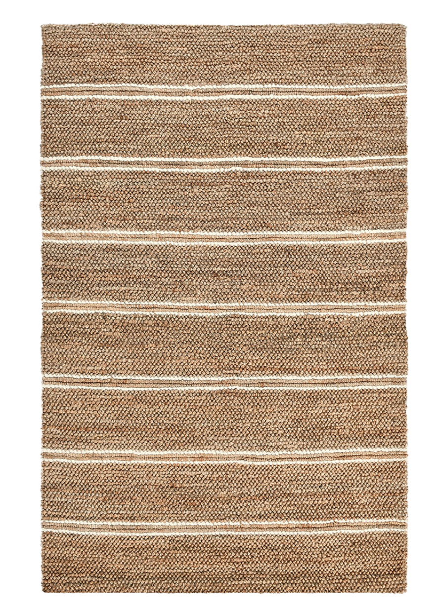 Striped Handwoven Sustainable Jute Rug