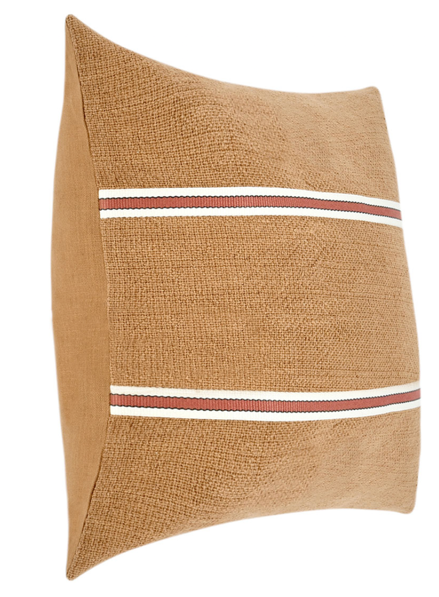 Chestnut Flax Linen Brown Terracotta Pillow - Set of Two