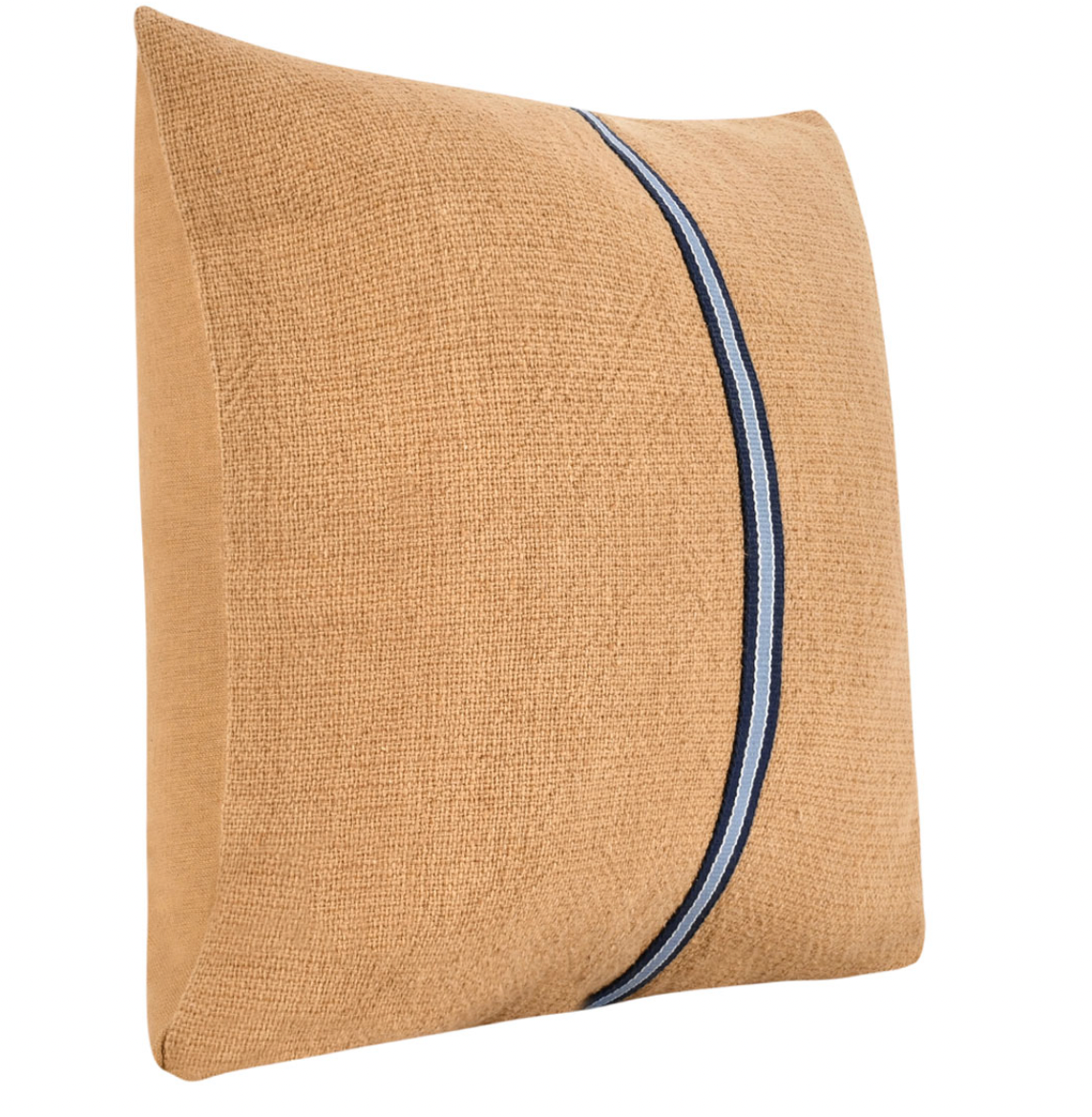 Lazy Day Brown Denim Blue Pillow 22 X 22 - Set of Two