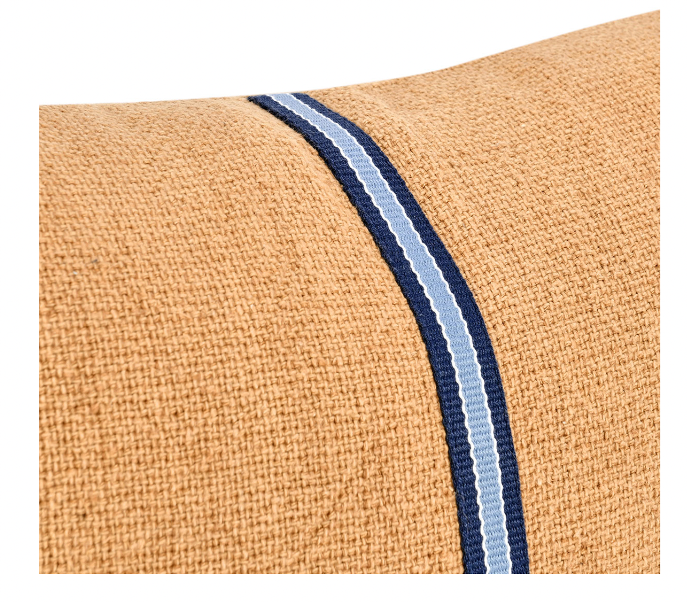 Lazy Day Brown Denim Blue Pillow 22 X 22 - Set of Two