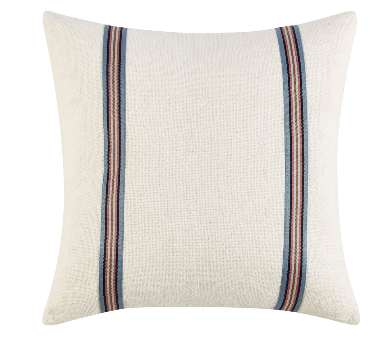 Ivory Multi Striped Pillow - Set of Two