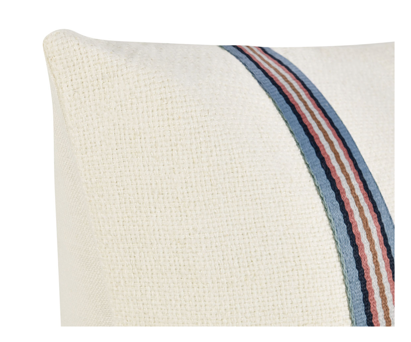 Ivory Multi Striped Pillow - Set of Two