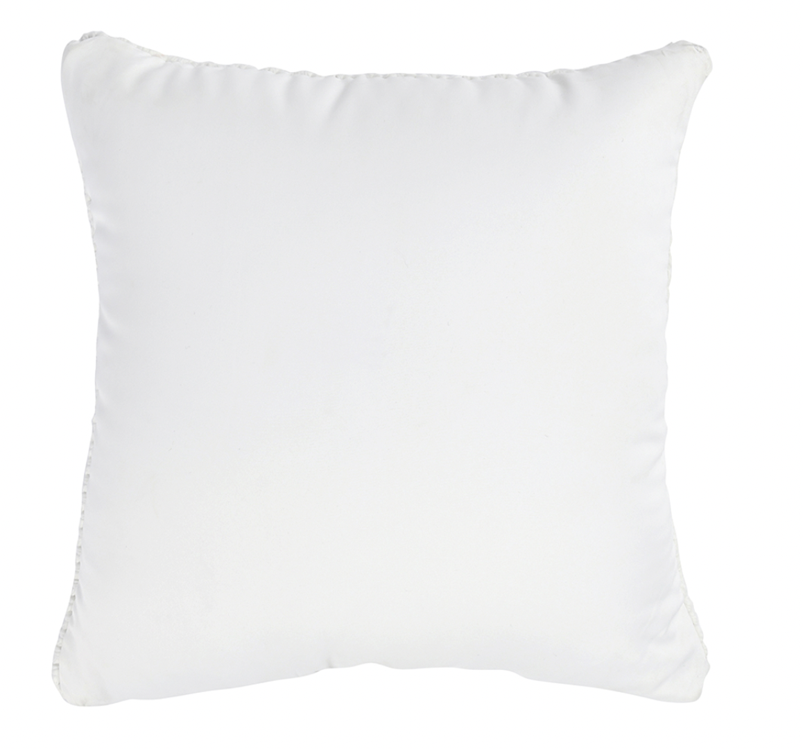 Outdoor White Handwoven Knitted Outdoor Pillow - Set of Two