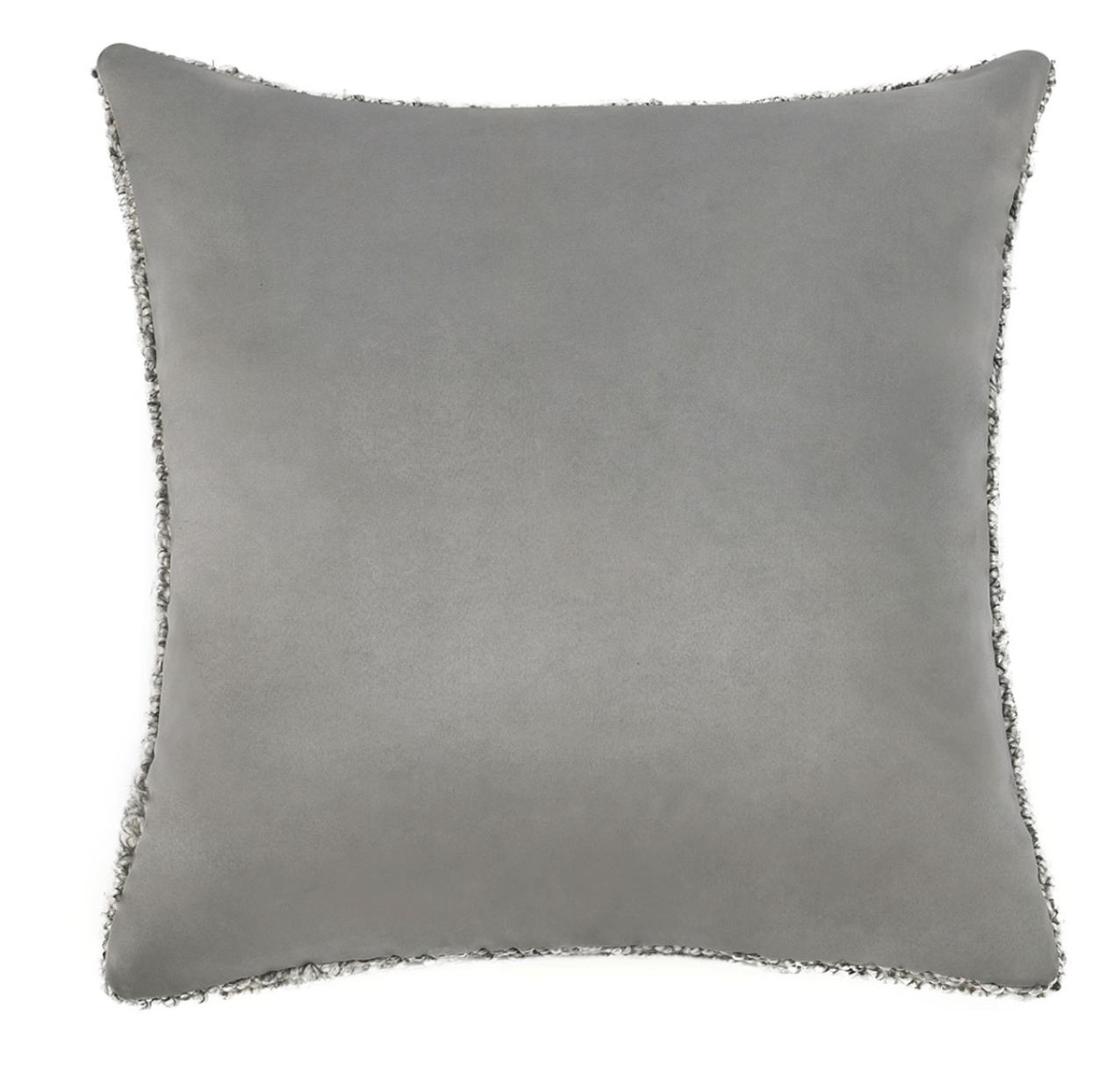 Checkered Textured Grey Outdoor Pillow - Set of Two