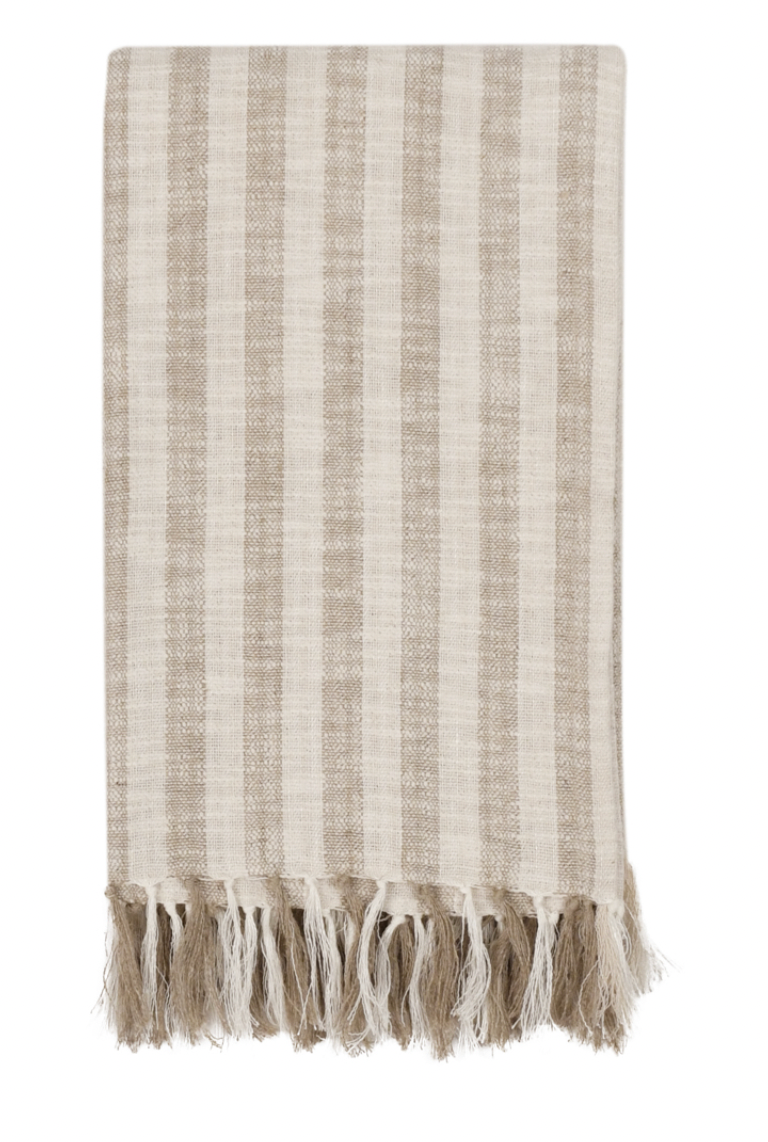 Linna Ivory/Natural Throw 50x70