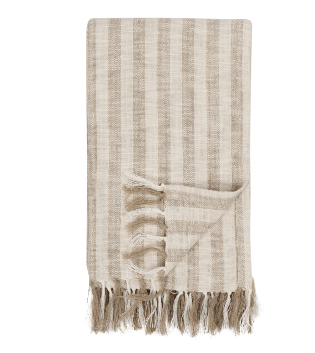 Linna Ivory/Natural Throw 50x70