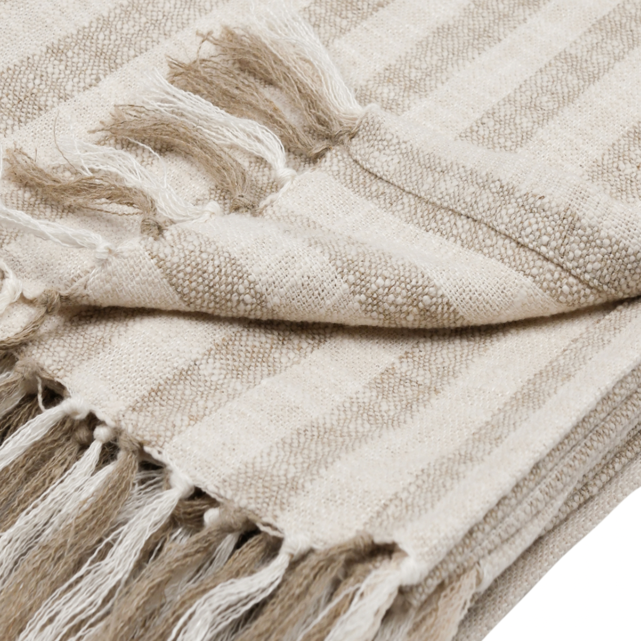 Linna Ivory/Natural Throw 50x70