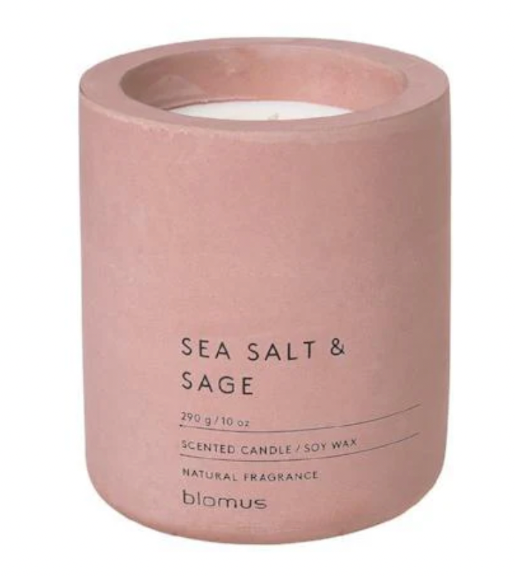 Sea Salt + Sage Scented Concrete Candle blomus FRAGA