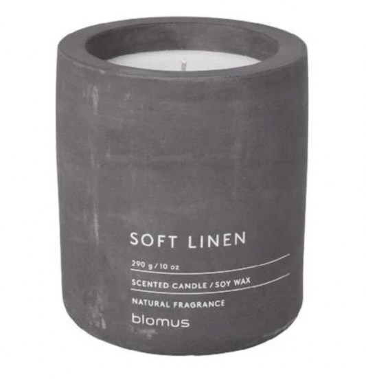 Soft Linen Scented Concrete Candle blomus FRAGA