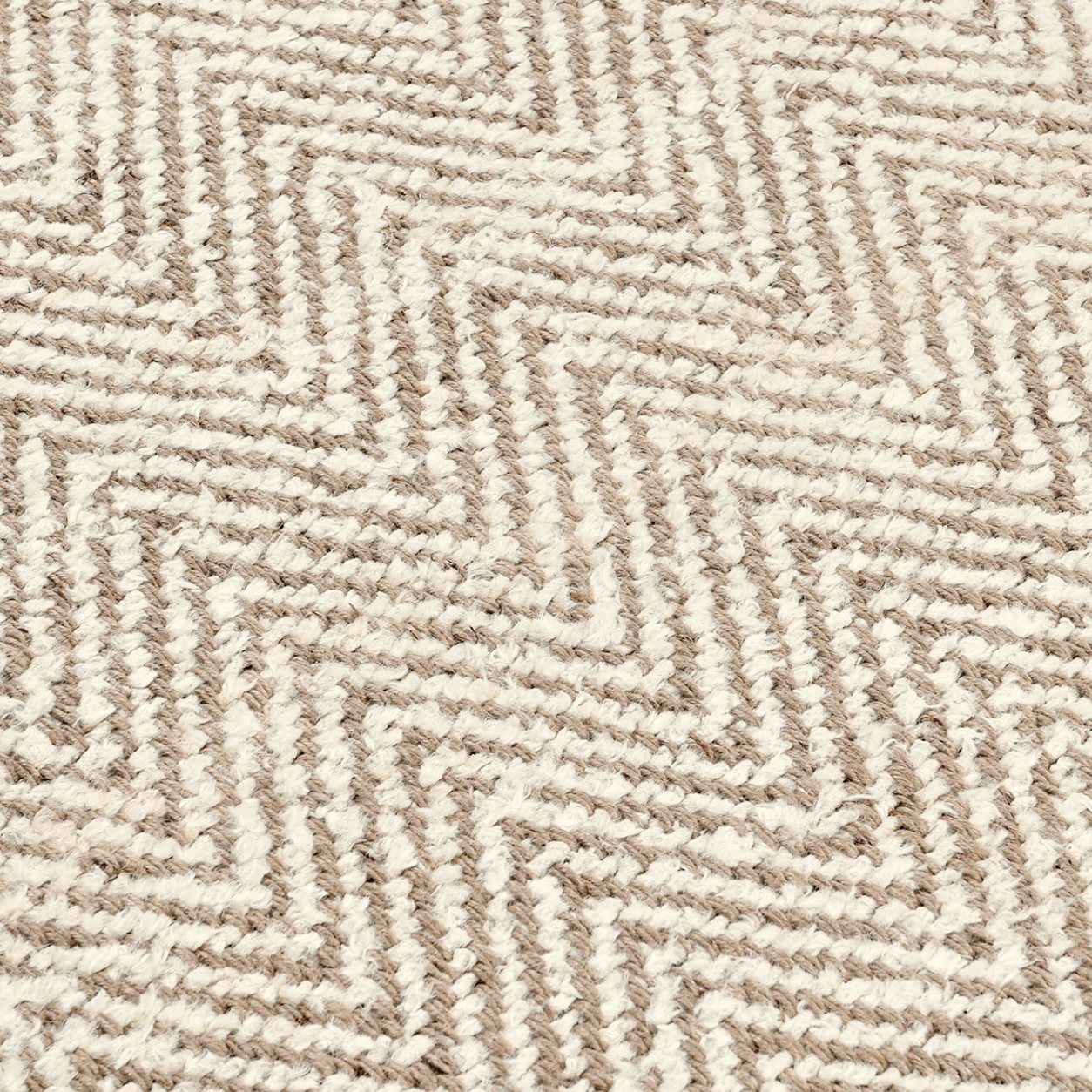 Herringbone Chenille Jute Rug Ivory Natural