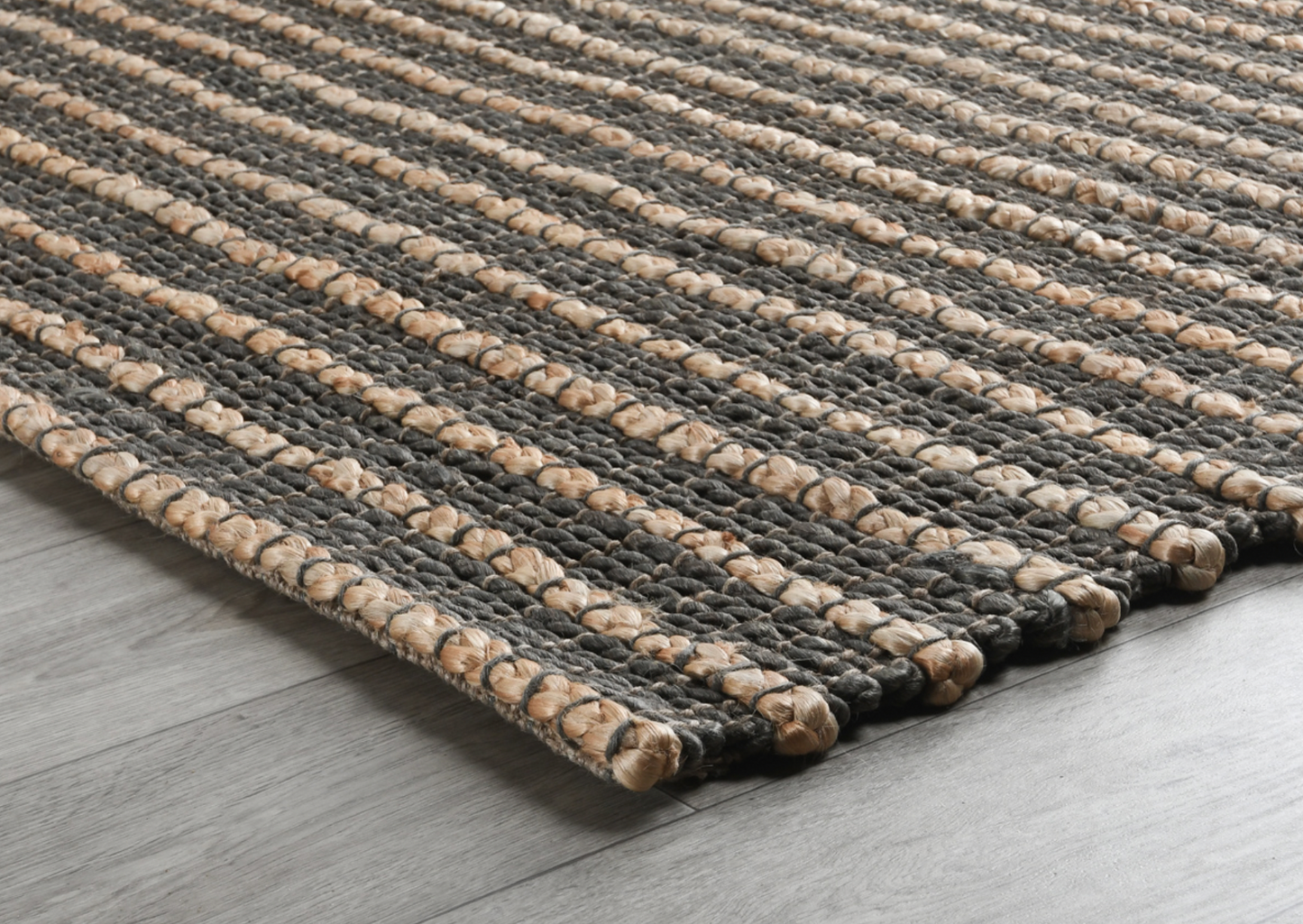 Beach Sand Handwoven Jute Rug Mineral Blue