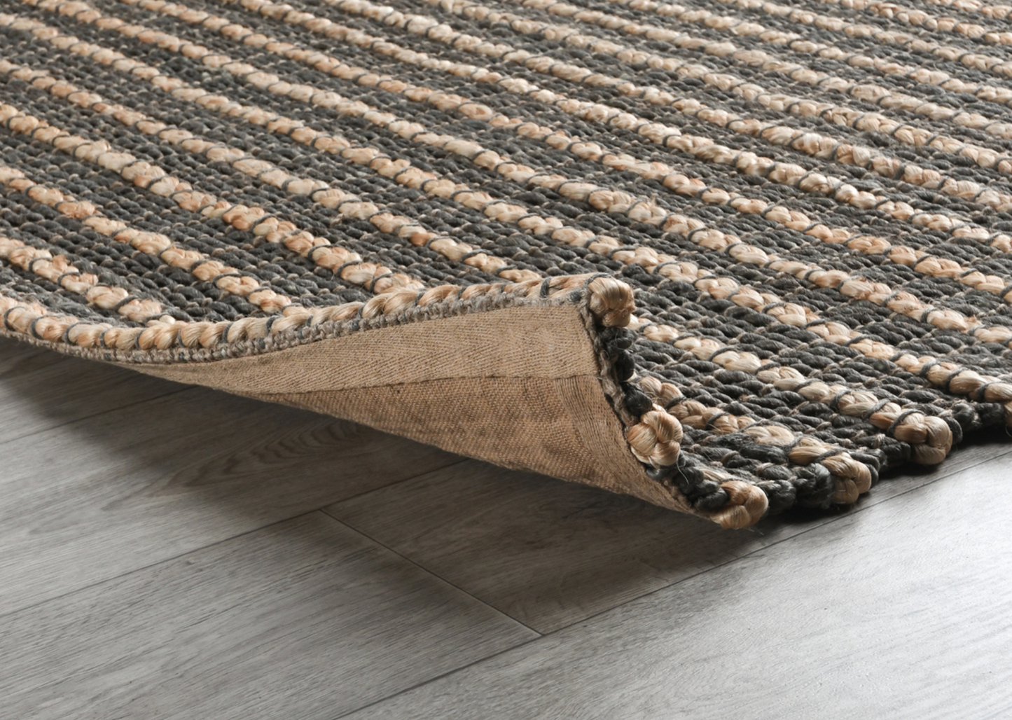 Beach Sand Handwoven Jute Rug Mineral Blue