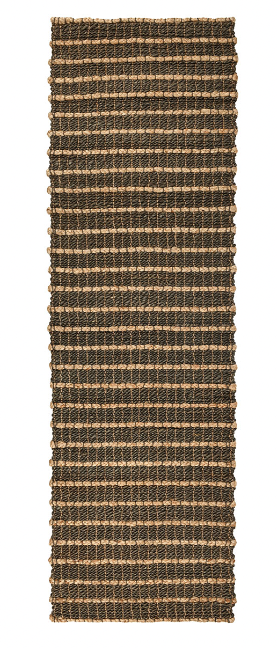 Beach Sand Handwoven Jute Rug Mineral Blue