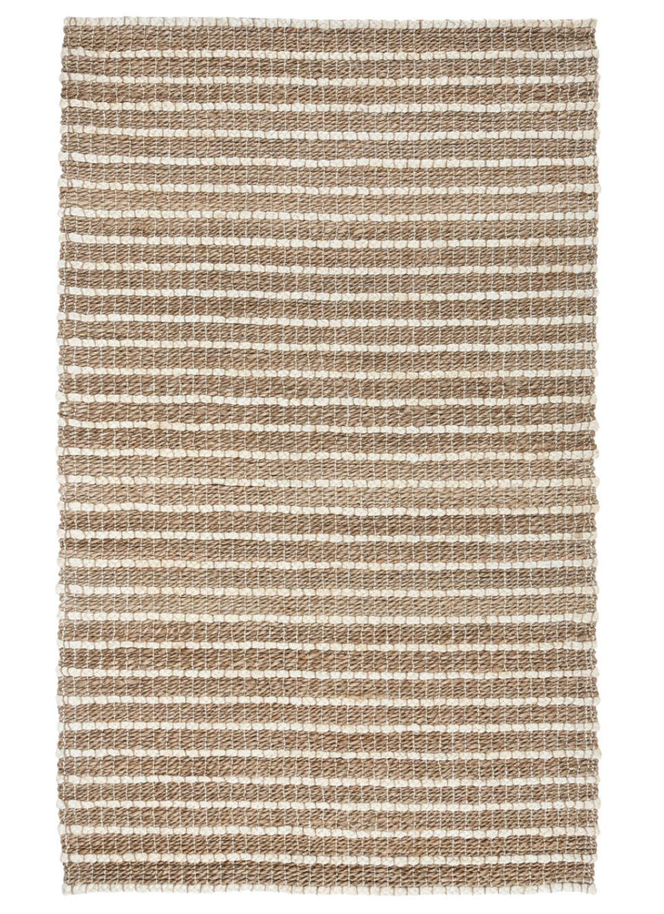 Beach Sand Handwoven Jute Rug Desert Ivory