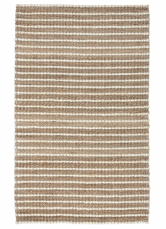 Beach Sand Handwoven Jute Rug Desert Ivory