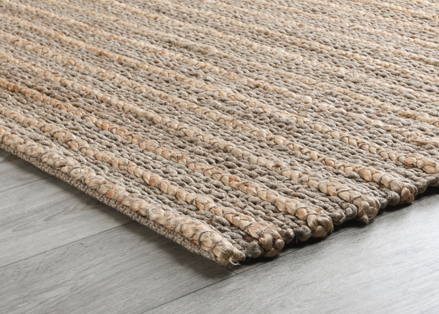 Beach Sand Handwoven Jute Rug Natural