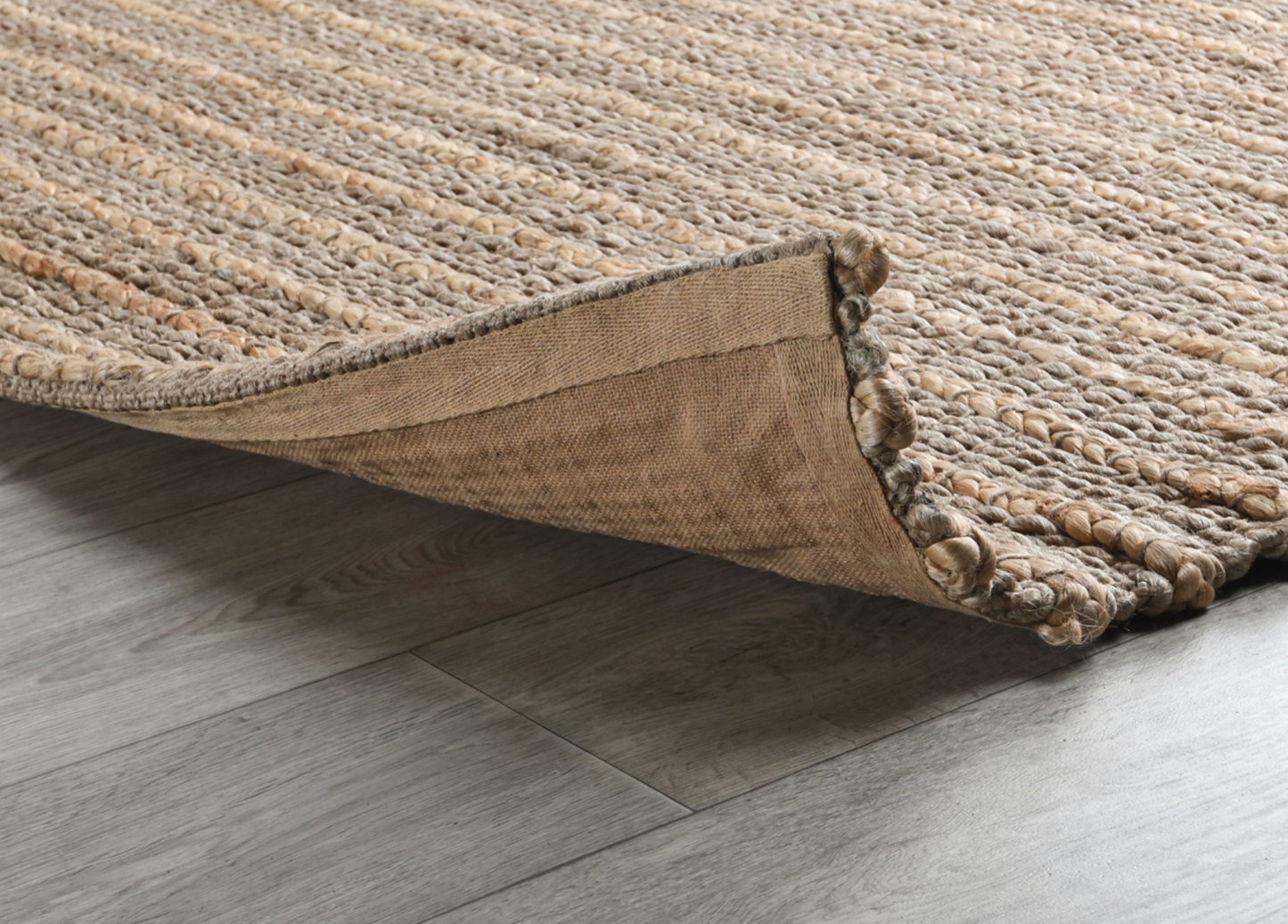 Beach Sand Handwoven Jute Rug Natural