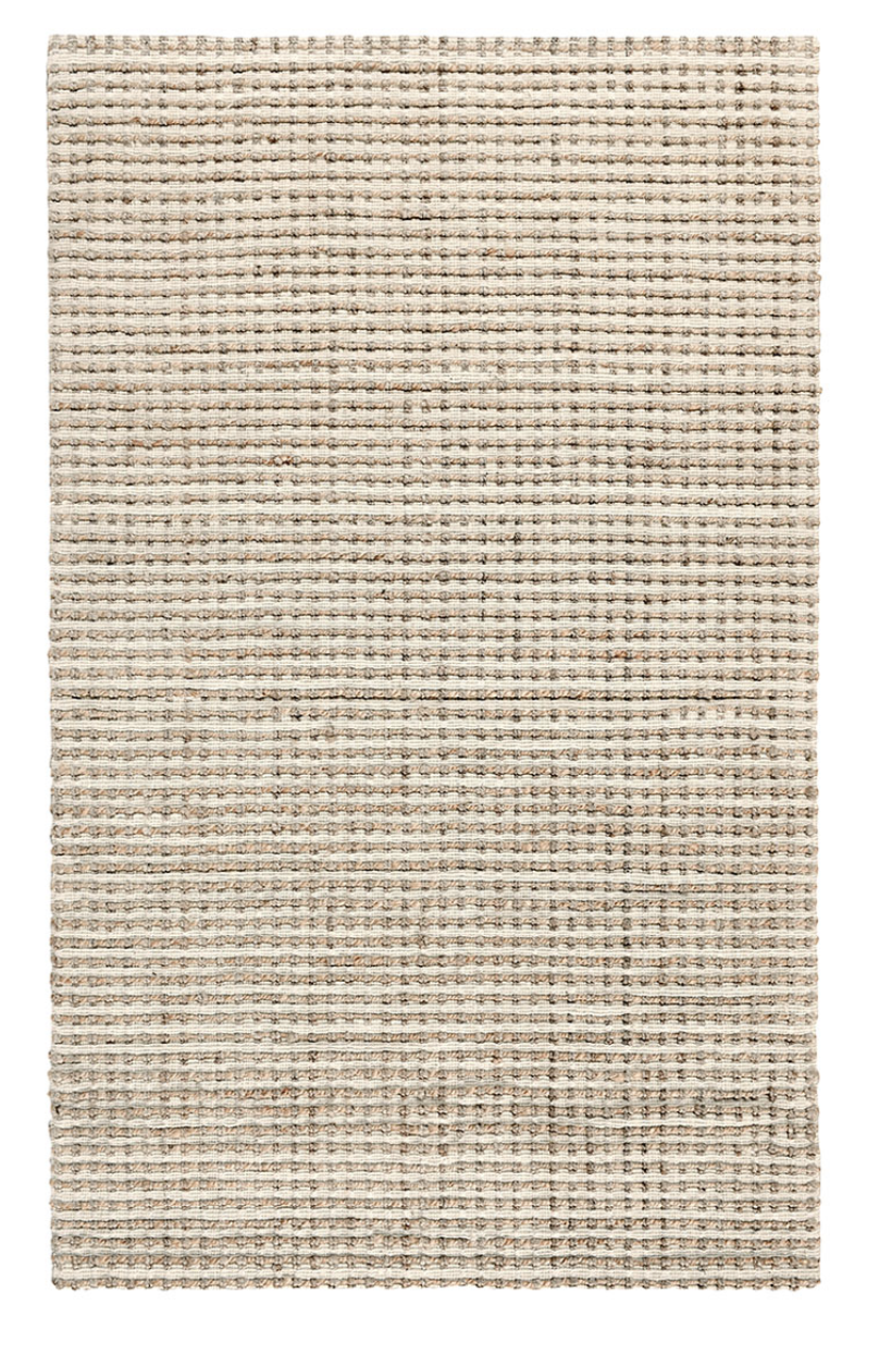 Surf City Handwoven Jute Rug Ivory Natural