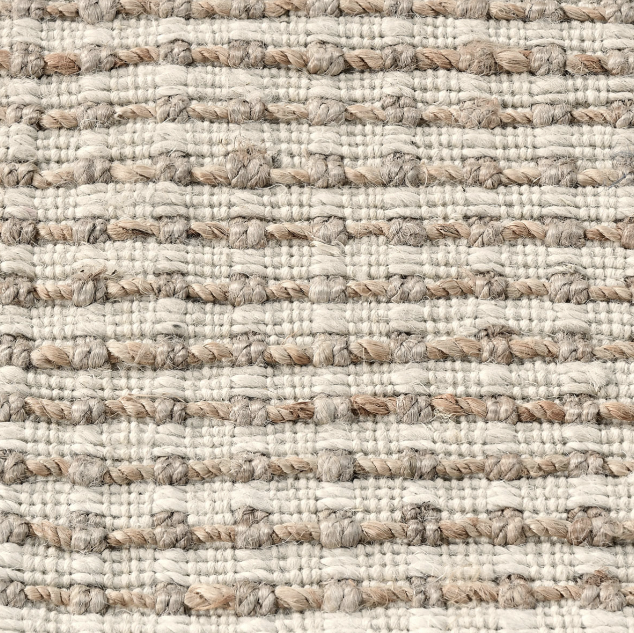 Surf City Handwoven Jute Rug Ivory Natural